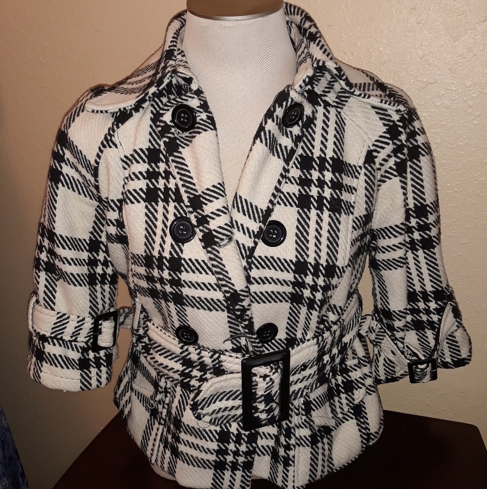JouJou Plaid Pea Coat